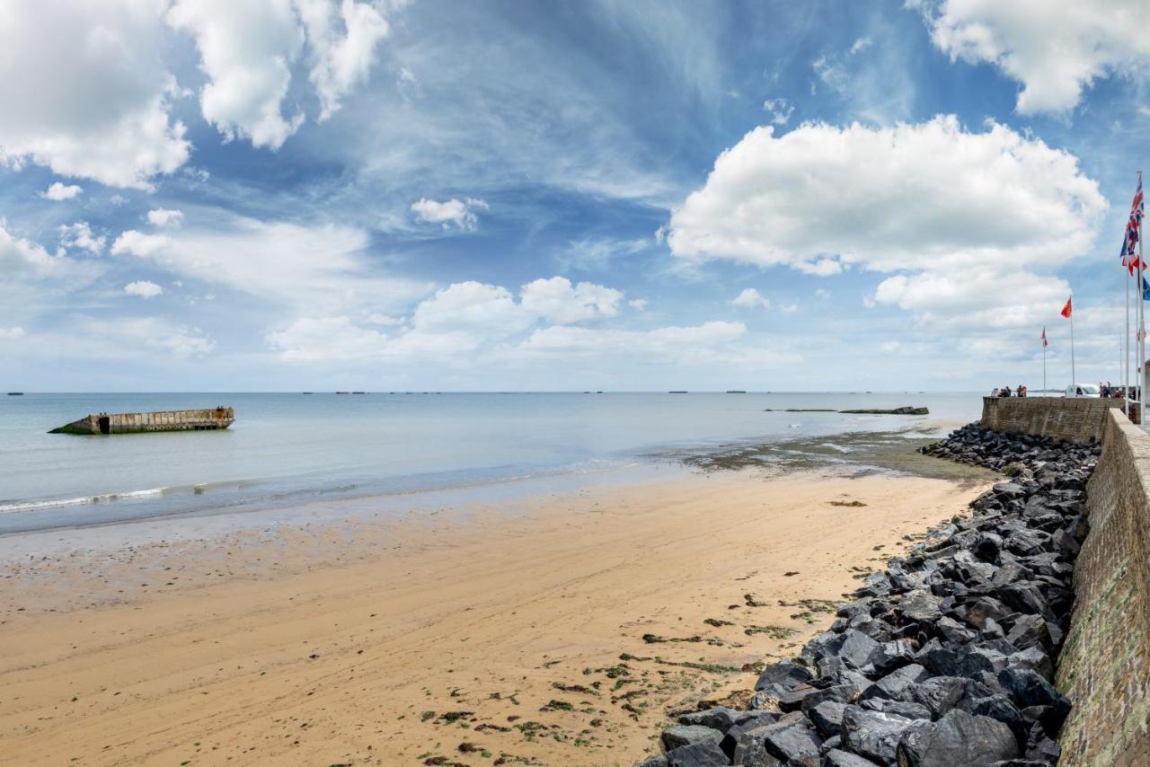 Appartement En Front De Mer Avec Terrasse Et Vue Mer Arromanches-les-Bains Esterno foto
